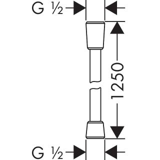 Шланг для душа Hansgrohe 28272670 черный